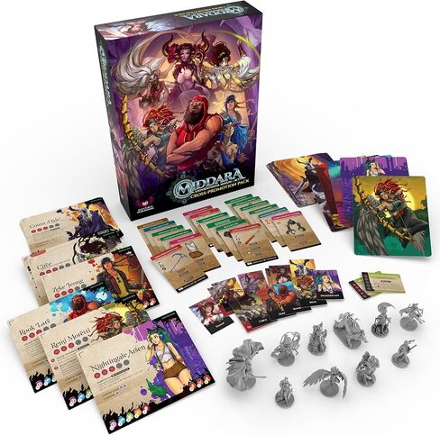 Middara: Cross-Promotion Pack - Expansion, 10 New Plastic Miniatures & Cards, Character Alts, RPG Upgrade Components, Dungeon Crawler Roleplaying Game in Saudi Arabia