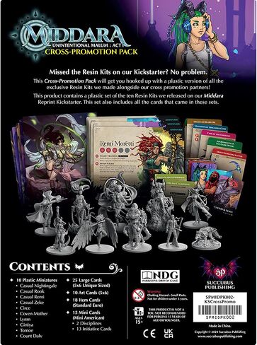 Middara: Cross-Promotion Pack - Expansion, 10 New Plastic Miniatures & Cards, Character Alts, RPG Upgrade Components, Dungeon Crawler Roleplaying Game in Saudi Arabia
