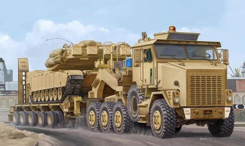 HobbyBoss 85502 1/35 M1070 Truck Het Tractor M1000 Semi-Trailer Model Kit Car in Saudi Arabia