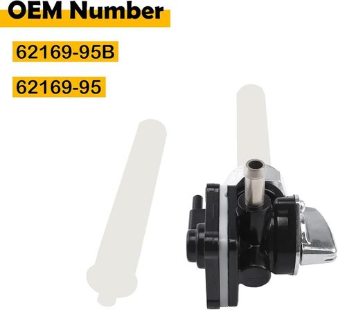 62169-95B 62169-95 Fuel Valve Petcock 22mm Straight Outlet Compatible with Harley Sportster 883 1200 XLH 1995-2006 in Saudi Arabia