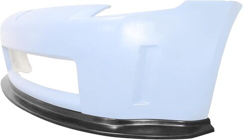 IKON MOTORSPORTS، الشفة الأمامية الممتصة للصدمات متوافقة مع 2003-2005 Nissan Fairlady Z33 350Z، IKON V7 Style Black PU Air Dam Chin Spoiler Splitter، 2004 in Kuwait