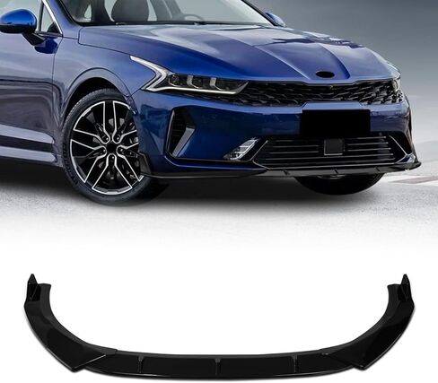 Front Bumper Lip Compatible with Kia K5 GT-Line 2020-2025,3 PCS Gloss Black Front Splitter in Saudi Arabia
