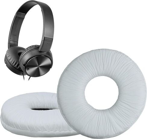 kwmobile Ear Pads Compatible with Sony MDR-ZX110 / MDR-ZX310 Earpads - 2X Replacement for Headphones - White in Saudi Arabia