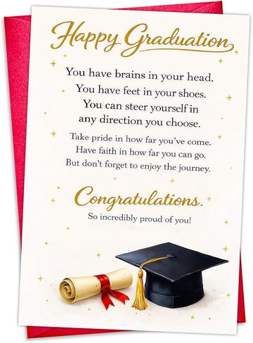 Middle School Graduation Card for Boys Girls Son Daughter Grandson Granddaughter 5.5"x8" 8th Grade Graduation Gifts Goodbye Middle School Hello High School Cards with Envelope for Her Him in Saudi Arabia