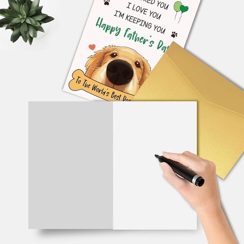 Funny Father's Day Card for Dog Daddy, Cute Father's Day Card from Dog, Happy Father's Day To The World's Best Dog Daddy in Saudi Arabia