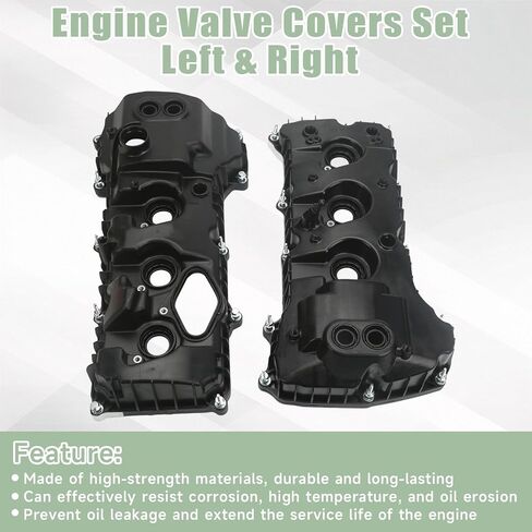 Engine Valve Covers Set Left & Right Compatible with Ford F-150 Expedition Transit 150 250 350 Lincoln Navigator 3.5L V6 Turbo Replace BL3Z-6582-H DL3Z-6582-C in Saudi Arabia