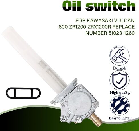 صمام محبس الوقود بيتكوك متوافق مع كاواساكي فولكان 800 1995-2006 ZR1200 2001-2003 ZRX1200R 2004-2005 يستبدل الجزء 51023-1260 in Kuwait