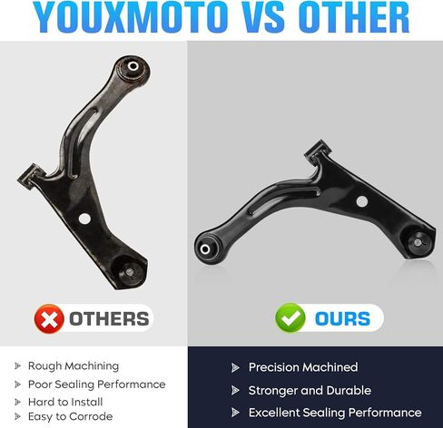 Front Lower Driver Passenger Side Control Arms Fit for Ford Escape 2004-2014, Fit for Mazda Tribute 2005-2006 & 2008-2011, Fit for Mercury Milan 2005-2011- 2pc Set with Ball Joints in Kuwait