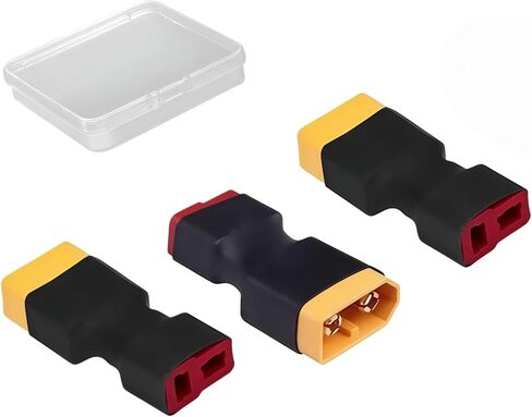 Male XT60 to Female Deans-T Connector Adapter 3 pcs for RC Car Plane Lipo Battery ESC in Saudi Arabia