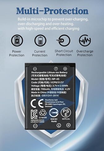 قطعتان من بطارية بديلة لسماعات الرأس اللاسلكية NP-45 Steelseries Arctis Nova Pro، بطارية لسماعات الرأس اللاسلكية Arctis Nova Pro لأجهزة Xbox وPlayStation in Kuwait