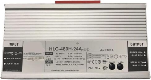 HLG-480H-24A Output Adjustable 12V to 24V 20A 480W Waterproof Power Supply in Kuwait