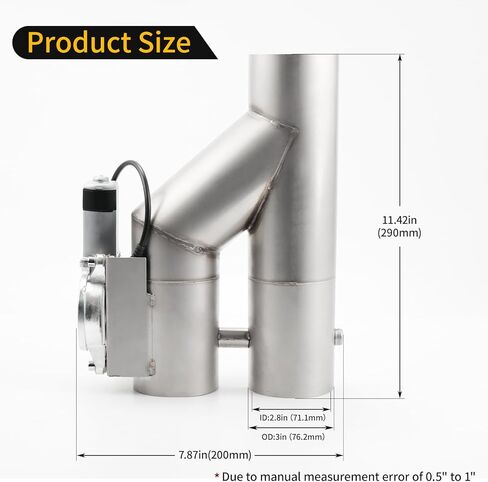 Universal 3 Inch Stainless Steel Exhaust Pipe Kit in Kuwait