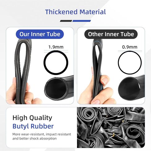 ulip 10x2.125 Inner Tube with Straight Valve for Ninebot F30 F20 F25 F40 Scooter for 10 inch Scooter 2 PCS in Kuwait