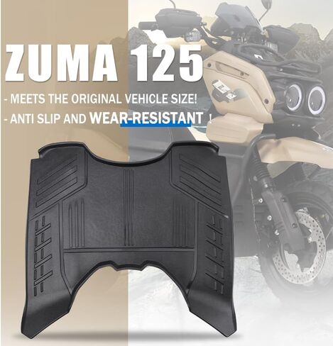 سجادة أرضية للدراجات النارية مصنوعة من مادة مطاطية متوافقة مع Yamaha 2022 2023 Zuma 125 in Kuwait