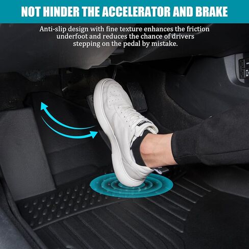 JIAHE Auto Car Floor Mats for Nissan Sentra 2014-2019,All-Weather Black TPE Rubber Liners Front & Rear, Heavy Duty Custom Fit Full Set Car Accessories in Saudi Arabia