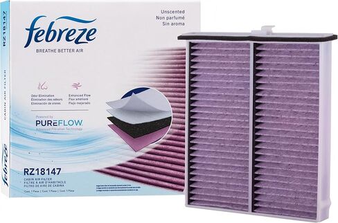 Febreze Odor Control HEPA Cabin Air Filter by PUREFLOW RZ18147H Fits 2014-2025 Mazda CX-5 2.5L; 2014-2018 3 2.0L, 3 Sport 2.0L, 2.5L; 2014-2021 6 2.5L; 2014-2019 3 2.5L; 2013-2019 CX-5 2.0L in Kuwait