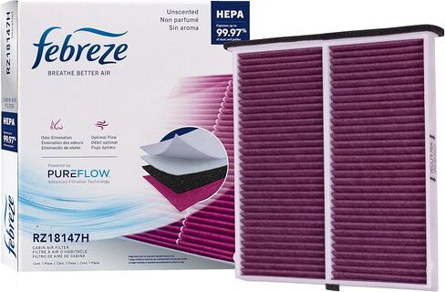 Febreze Odor Control HEPA Cabin Air Filter by PUREFLOW RZ18147H Fits 2014-2025 Mazda CX-5 2.5L; 2014-2018 3 2.0L, 3 Sport 2.0L, 2.5L; 2014-2021 6 2.5L; 2014-2019 3 2.5L; 2013-2019 CX-5 2.0L in Kuwait