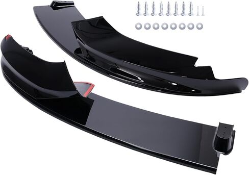 Front Bumper Lip Splitter Compatible with BMW 4 Series F32 F33 M-Tech 2013-2020, Left Right Splitter Diffuser Glossy Black in Kuwait