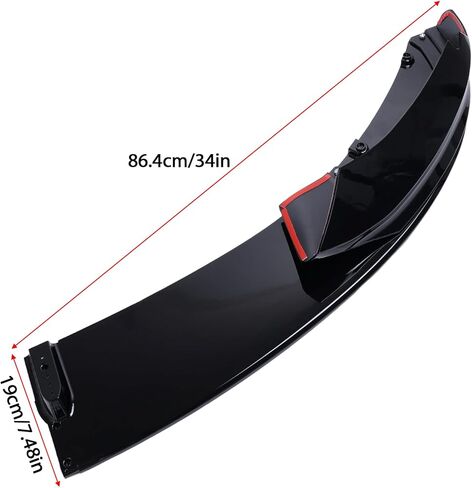 Front Bumper Lip Splitter Compatible with BMW 4 Series F32 F33 M-Tech 2013-2020, Left Right Splitter Diffuser Glossy Black in Kuwait