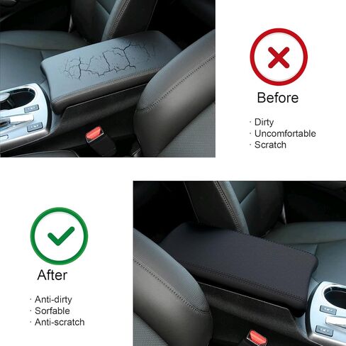 لـ Acura RDX غطاء صندوق مسند الذراع لوحدة التحكم المركزية 2013-2018 (أسود) غطاء مسند ذراع مقاوم للماء لـ 2013 2014 2015 2016 2017 2018 لغطاء صندوق مسند الذراع Acura RDX in Kuwait