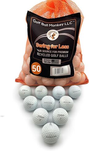 Golf Ball Monkey Cheap Recycled Golf Balls for Titleist Pro V1 and Pro V1X Golf Balls Mix w/ 15 Tees and Mesh Bag - Used Golf Balls for Titleist ProV1 and ProV1X Balls in Saudi Arabia