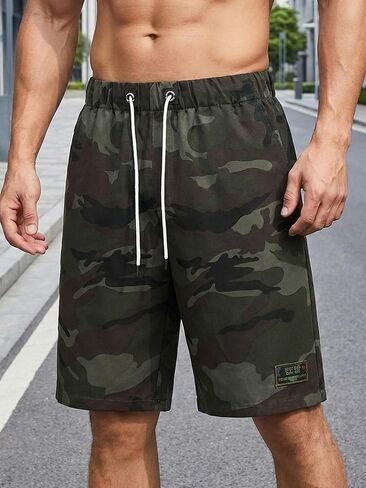 Men's Camo Cargo Shorts Quick Dry with Pockets for Casual Outdoor Hiking in Saudi Arabia