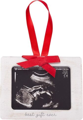 Pearhead My First Christmas Frame, Holiday Home Decor, Baby's First Christmas Keepsake Picture Frame, Clip Wall and Tabletop Photo Frame, Red in Saudi Arabia