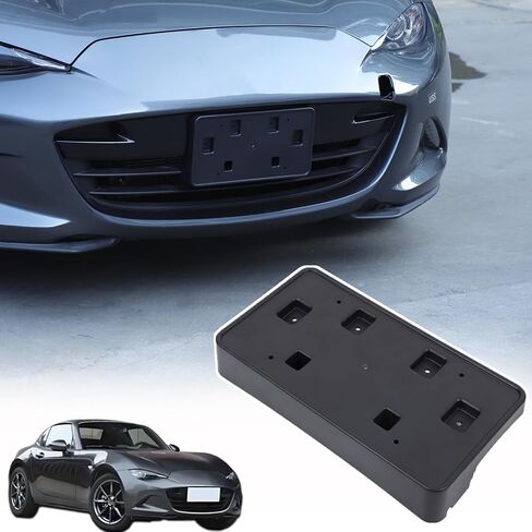 License Plate Frame Bracket Compatible with Mazda Miata MX-5 ND 2016-2025,ABS Tag Frame Front Bumper License Plate Holder Mount Adapter Relocation Kit Accessories 1PCS in Kuwait