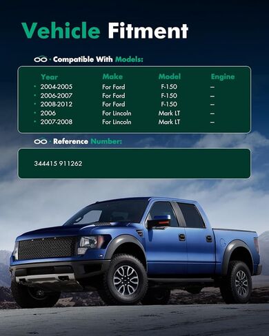 دعامات امتصاص الصدمات الخلفية من SCITOO متوافقة مع 2004-2014 لفورد F-150، 2006-2008 لينكولن لمارك LT، استبدال 344415 911262 صدمات السيارات in Kuwait
