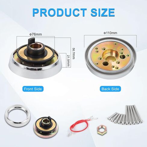 AKMAN Steering Wheel Adapter for Kenworth Truck Steering Wheel All models (March 2001-2002)(2003-2013) for and Peterbilt All models (April 1998-2013) 5 Hole Truck Steering Wheel Adapte in Saudi Arabia