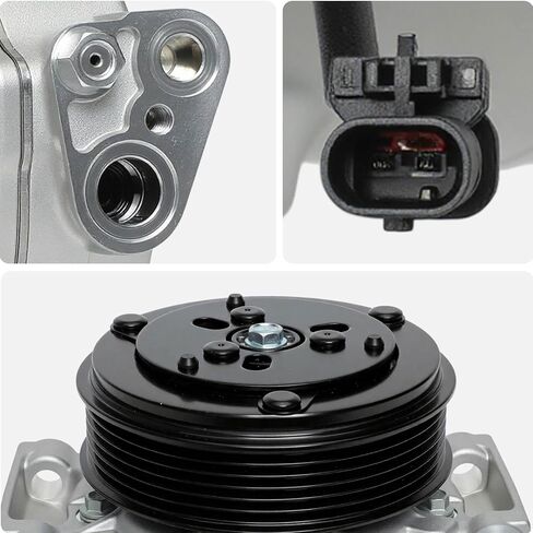 ضاغط مكيف هواء AISIN AFTERMARKET ACCGM-00530 - متوافق مع شيفروليه سيلفرادو جي إم سي سييرا 2500/3500 HD 2015-2023، سيلفرادو 4500/5500 2019-2020 - 6.6 لتر in Kuwait