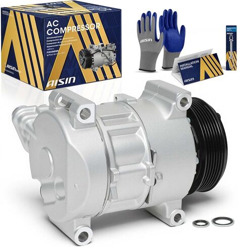 ضاغط مكيف هواء AISIN AFTERMARKET ACCGM-00530 - متوافق مع شيفروليه سيلفرادو جي إم سي سييرا 2500/3500 HD 2015-2023، سيلفرادو 4500/5500 2019-2020 - 6.6 لتر in Kuwait