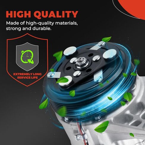 Air Conditioner AC Compressor with Clutch, Compatible with Buick LaCrosse 2016 2.4L/2013-2016 3.6L, Compatible with Cadillac XTS 2013-2019, Compatible with Chevy Impala 2014-2020 3.6L in Kuwait