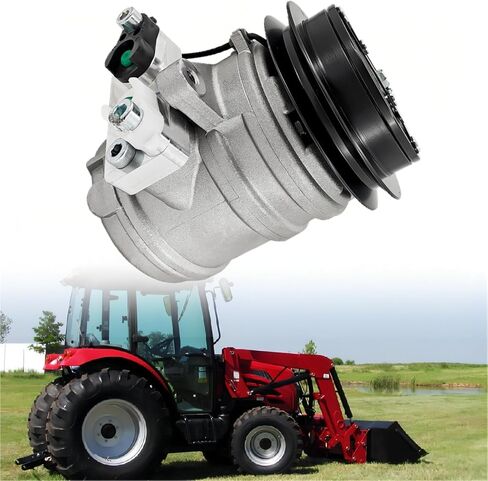 14628303200 717114 A/C Compressor Fit for Mahindra Tractor 4510/5010/2538 Delphi SP-10 1GRV 12Volt, Replace 508-815 T4145-87291 in Saudi Arabia