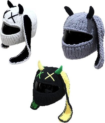 Popular Motorcycle Helmets Covers Funny Rabbits Ear Plush Helmets Full Face Protective Covers for Fun Rides and Gifts in Saudi Arabia