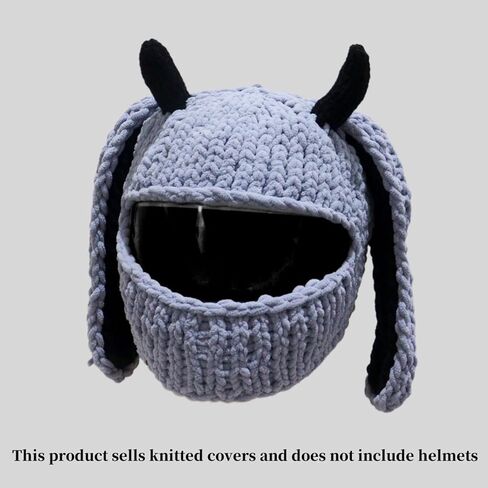 Popular Motorcycle Helmets Covers Funny Rabbits Ear Plush Helmets Full Face Protective Covers for Fun Rides and Gifts in Saudi Arabia