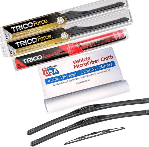 Performance Beam Wipers compatible with Nissan 300ZX 1985 (Set of 3) w/Rear Wiper Wiper Blades in Kuwait