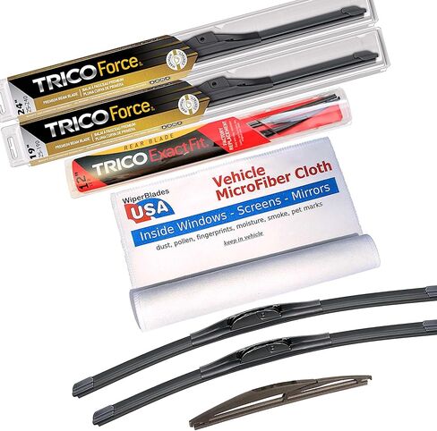 Performance Beam Wipers compatible with Nissan 300ZX 1985 (Set of 3) w/Rear Wiper Wiper Blades in Kuwait