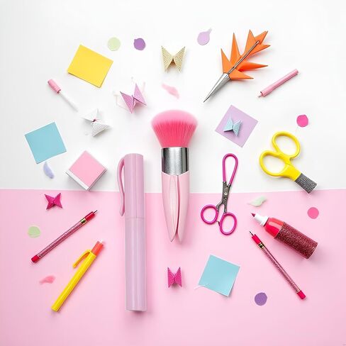 1Pc Pink Pen Shape Folding Scissors, Multifunctional Handwork Art Scissors Stationary DIY Safe Folding Scissor 2-in-1 Pen Style Scissor Use Safety Cutting Tool Craft Supplies in Kuwait