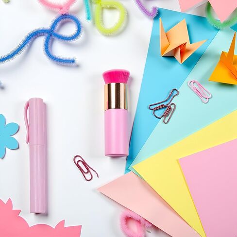 1Pc Pink Pen Shape Folding Scissors, Multifunctional Handwork Art Scissors Stationary DIY Safe Folding Scissor 2-in-1 Pen Style Scissor Use Safety Cutting Tool Craft Supplies in Kuwait