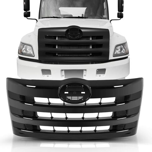 Black Front Hood Radiator Replacement Grille fit for 2011+ Hino 238 258 268 338 (Without Bug Screen) in Kuwait