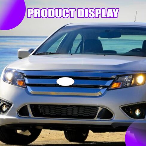 Front Lower Grille Assembly Molding Trim Compatible with Ford Fusion Sport 2010-2012 Bumper Lower Grill Chrome AE5Z8200DB FO1036126 in Kuwait