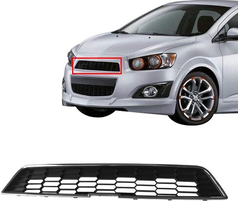 Upper Front Black w/Chrome Grille Fit 2012-2016 Chevrolet Sonic GM1200638 in Kuwait