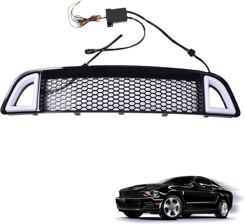Front Grille Bumper Upper Hood Honeycomb Mesh Replacement for 2013 2014 Mustang in Kuwait
