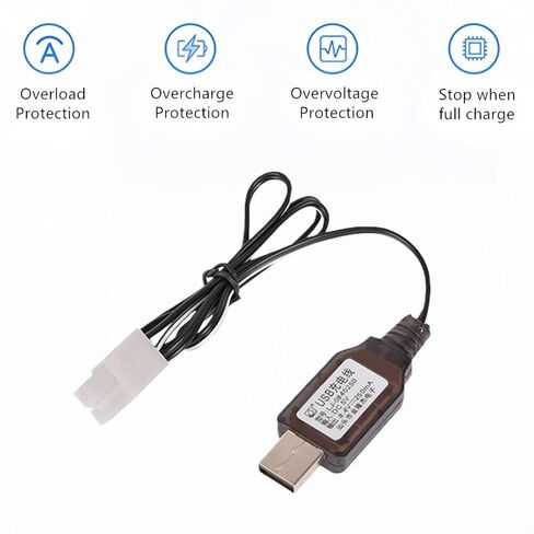 8.4V 1000mAh NI-CD Battery Pack with Standard Tamiya Connector Rechargeable AA Battery for RC Car RC Truck Tank 1 Pack with USB Charger in Saudi Arabia