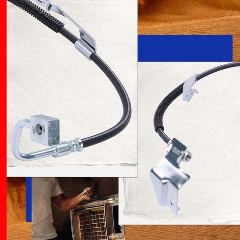 JC Whitney JFBAJCWBHH00189 خرطوم الفرامل الهيدروليكي الأيمن الأمامي - متوافق مع Ford F-150 97-03، F-250 97-99، F-150 Heritage 2004، Expedition 97-02، Lincoln Navigator 98-02، Blackwood 2002 in Saudi Arabia