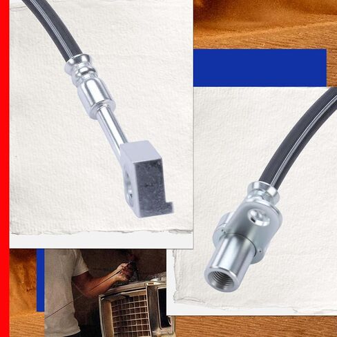 JC Whitney JFBAJCWBHH00154 مجموعة من خراطيم هيدروليكية للفرامل الأمامية اليسرى واليمنى - متوافقة مع Ram 1500 2011-2018، 1500 Classic 2019، Dodge Ram 1500 2006-2010 in Kuwait