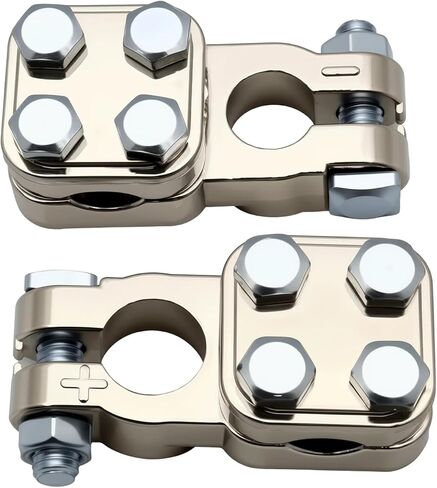 2 Pcs Heavy Duty Truck Battery Terminal Connector 3-Way Heavy Duty 4 Screw Top Post Battery Terminals for All Car in Saudi Arabia