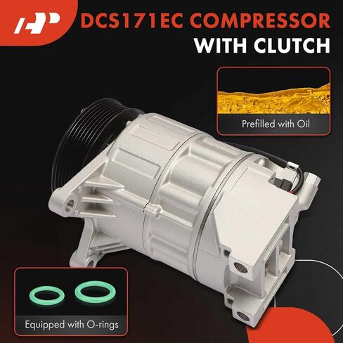 A-Premium Air Conditioner AC Compressor with Clutch Compatible with Nissan Pathfinder 2022 2023 2024 in Kuwait