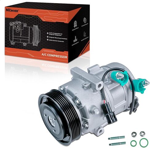 AC Compressor w/Clutch Compatible with Hyundai Elantra, Elantra Coupe GT & Kia Forte5 Forte Koup Soul EV Air Conditioning Compressor for 97701A5800 in Saudi Arabia